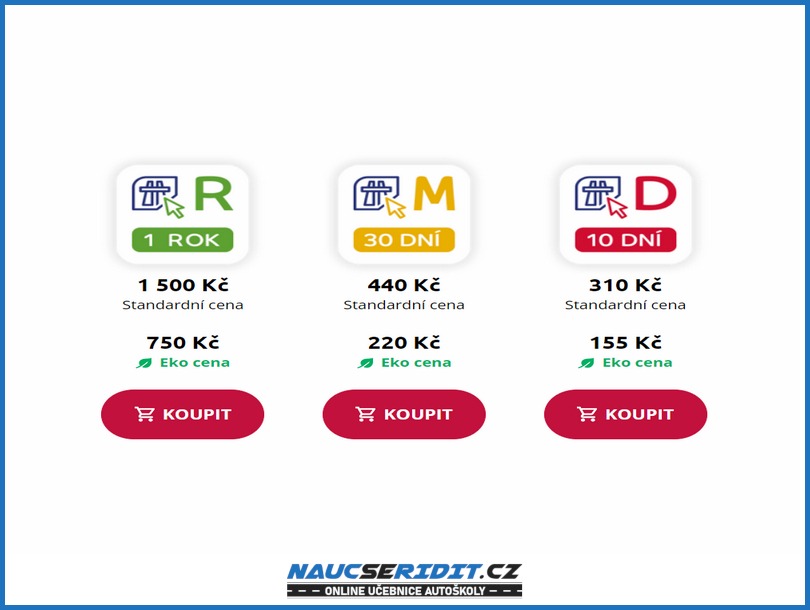 výhody elektronické dálniční známky