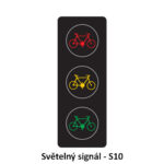 Tříbarevná soustava se signály pro cyklisty