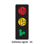 Tříbarevná soustava s kombinovanými směrovými signály