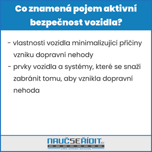 co znamená pojem aktivní bezpečnost vozidla
