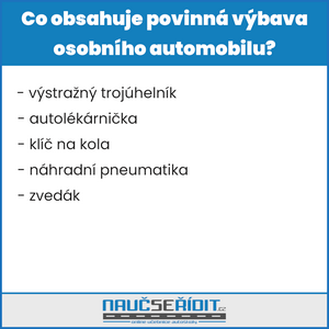 Co obsahuje povinná výbava osobního automobilu?