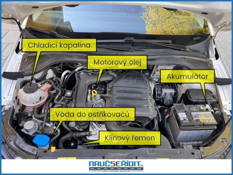 kontrola motorového prostoru