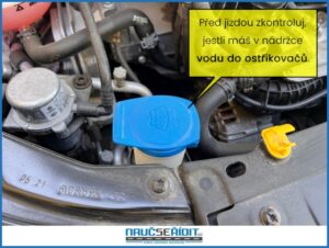 kontrola vody do ostřikovačů