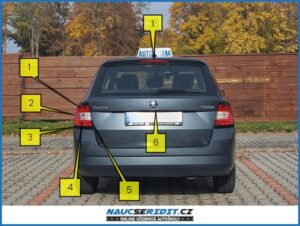 kontrola zadních světel