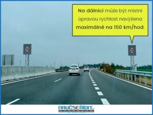 rychlost na dálnici 150 km/hod