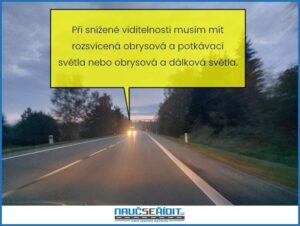 světla při snížené viditelnosti